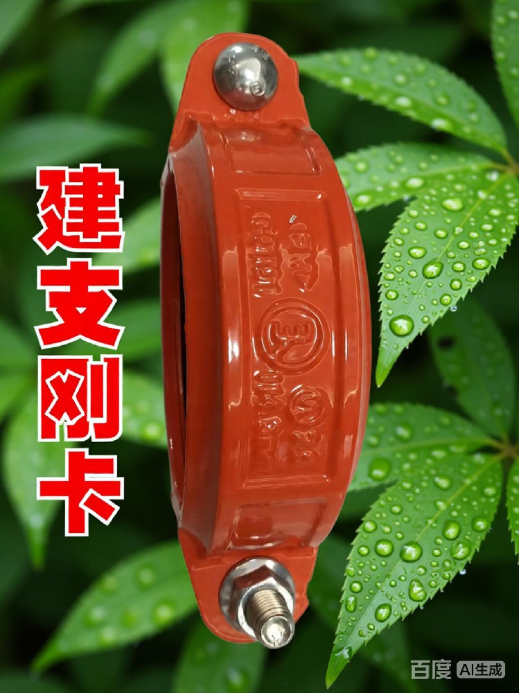 建支消防管件，剛性卡箍外涂環(huán)氧樹脂，